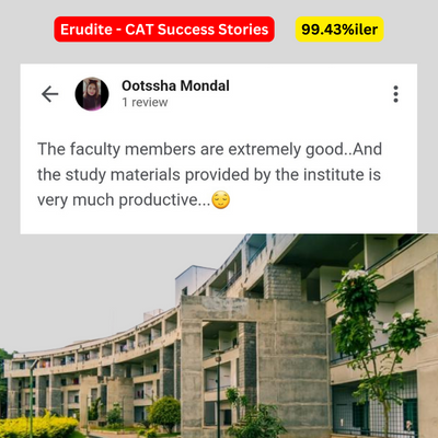 CAT online coaching feedback highlighting the impact of our classes.