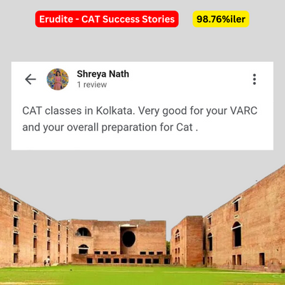 Student testimonials affirming the quality of our online CAT exam coaching