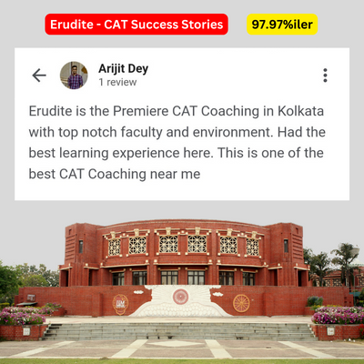 Top institute recognized through positive online CAT exam preparation reviews.
