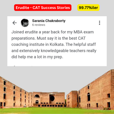 Screenshots of student testimonials affirming our online CAT exam coaching.