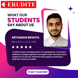 CAT Topper of Erudite CAT Coaching in Kolkata