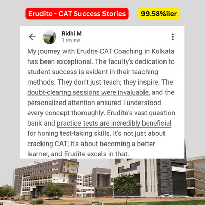 Positive reviews emphasizing the quality of online CAT exam preparation