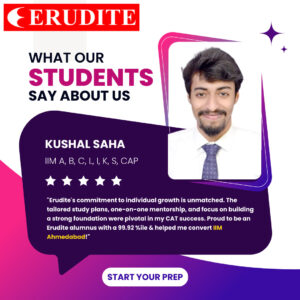 CAT Exam Success - Testimonial from a CAT Prep Student of Erudite