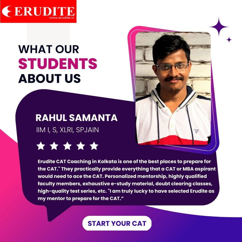 Toppers seek help from Erudite CAT Coaching Classes