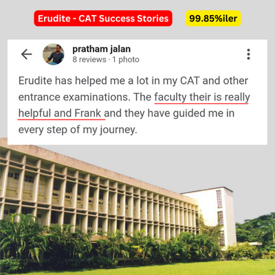 Erudite CAT Coaching in Kolkata a successful CAT institute since 25 years